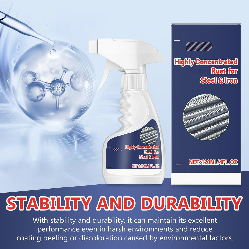 2Pcs Meigline Rust Remover, Highly Concentrated Rust Remover for Metal, Rust Remover Heavy Duty for Tools, Automotive Parts, Stainless Steel, Fast Acting Rust