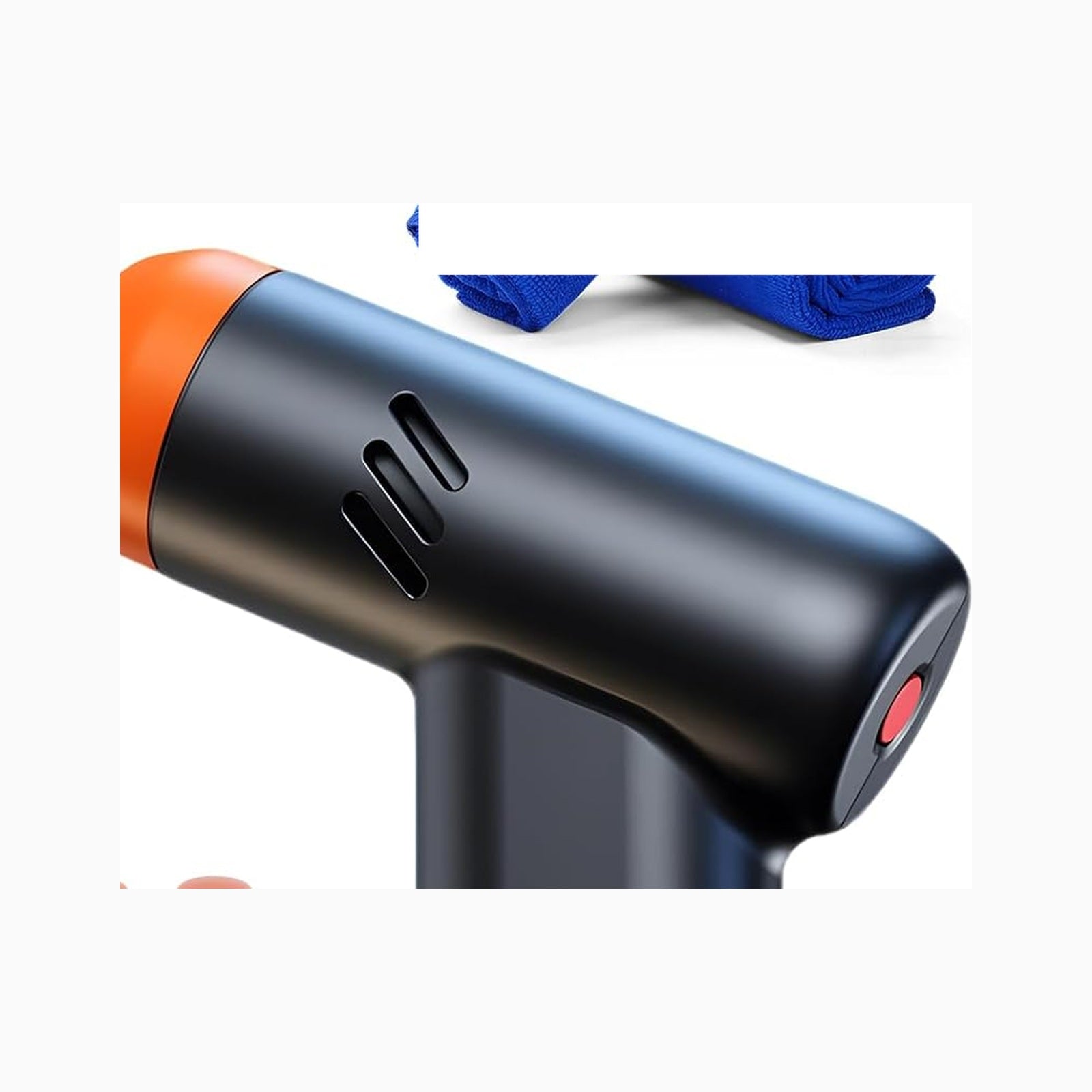 Mini cordless polisher, close view